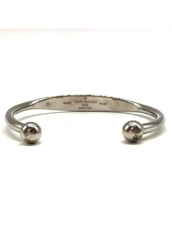 Louis Vuitton Jonk Monogram Bangle Bracelet Accessory Silver - Picture 3 of 10